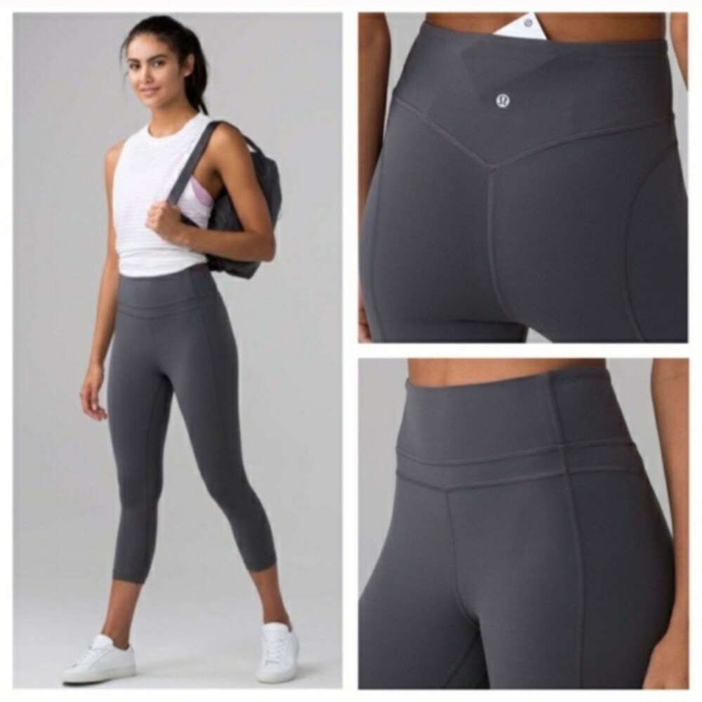 Lululemon pushing limits crop 2 RARE READ